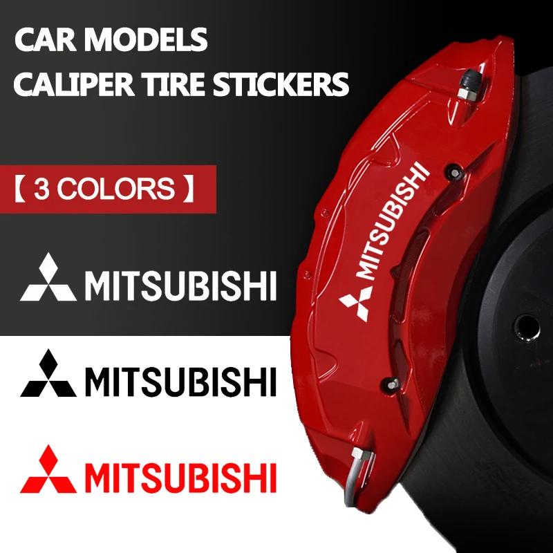6 шт. Виниловые наклейки на тормозные суппорты для автомобилей Mitsubishi Lancer Mirage OTO ASX L300 Montero L200 Outlander Delica Pajero
