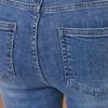 Maxza Wide Banding High Waist Semi Bootcut Denim Pants Zc10ql401on