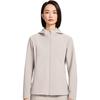 Li-Ning Женская спортивная куртка с капюшоном, ветрозащитная, флисовая, однотонная, на молнии, серия Honor Gold Standard, AFDWB70-1
