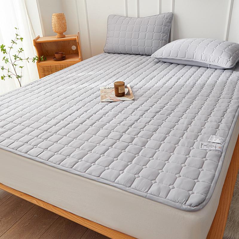 1 шт. Водонепроницаемый наматрасник с эластичными угловыми ремнями, Машинная стирка, Чехол для постельного белья для односпальных/двуспальных кроватей, Подходит для дома, гостиниц, Современное постельное белье