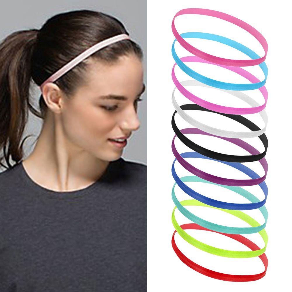 Women Men Running Sports Head Band Yoga Hairband Sport Hairband Anti-slip Elastic Bands Sweatband