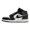 Кроссовки Air Jordan 1 Mid SE GS Black Metallic Silver Kids Sail Pure-Platinum FZ3938-001