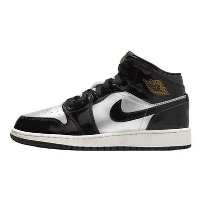 Кроссовки Air 1 Mid SE GS Black Metallic Silver Kids Sail Pure-Platinum FZ3938-001