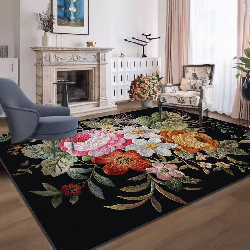 Прочный, простой в уходе ковер для гостиной и спальни, идеально подходит в качестве грязеотталкивающего прикроватного коврика.; можно стирать для удобства.