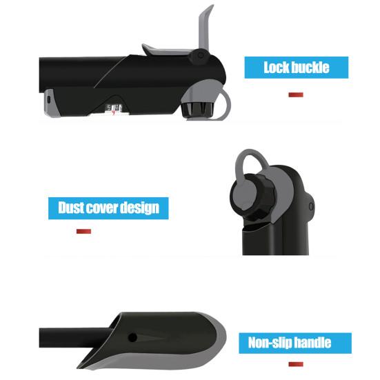 Портативный велосипедный насос 120 PSI с манометром Эргономичная ручка Велосипедный насос Экономия труда Накачивание Ручной