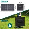 Power Station Power Generator 300W(Peak 600W) SWAREY S160 222Wh Solar Generator Power Bank Charger With 2x 100W Solar Panel