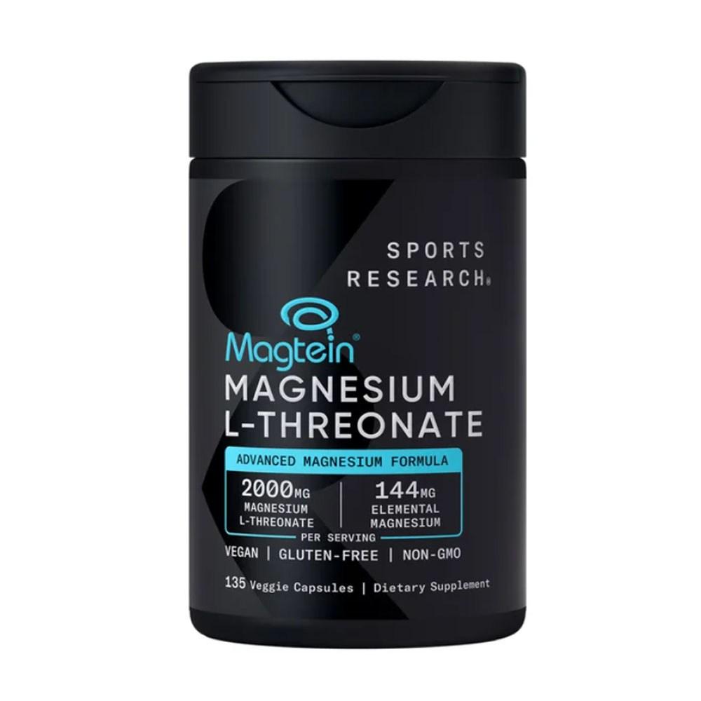 Magtein Sports Research Магния L-треонат 2000 мг Капсулы 135 Таблеток 1 шт