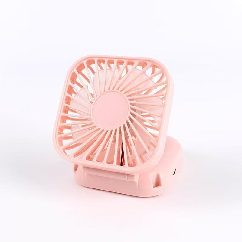 Compact Dual-Use Neck Hanging Fan: Portable USB Rechargeable Handheld and Desktop Fan for Office and Outdoor Use