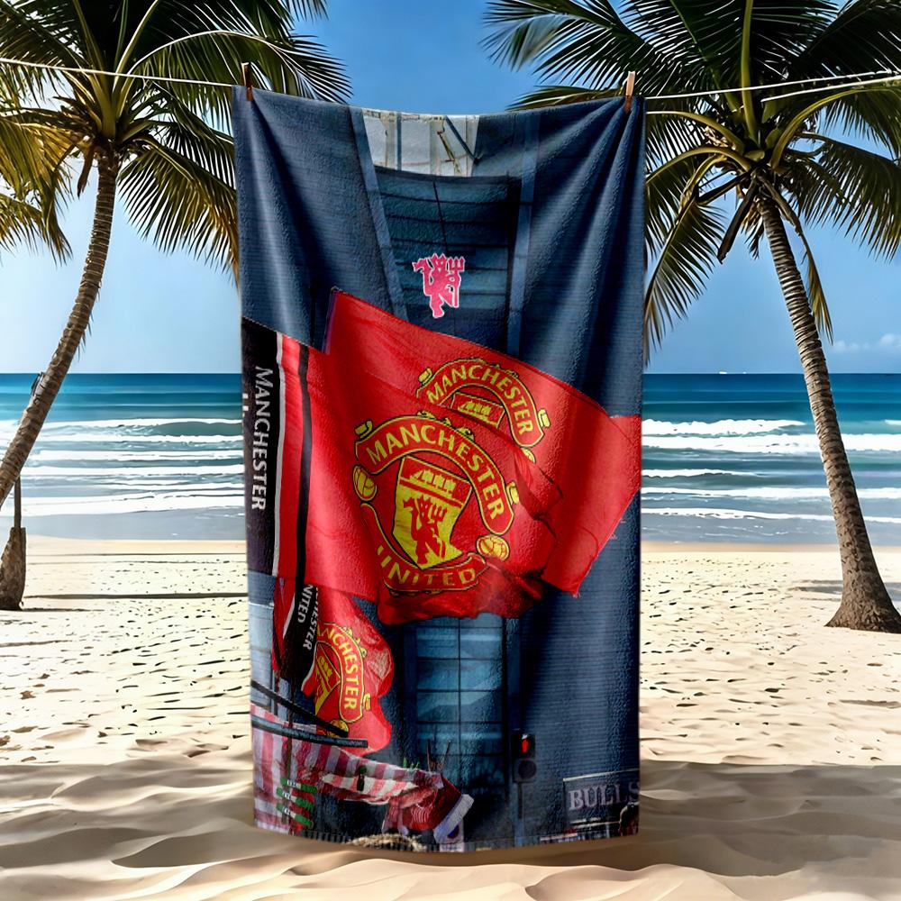 Manchester Beach Towel Super Soft Microfiber Quickdry Fabric Comfortable Lightweight Perfect For Traveling Yoga Camping And Swimming