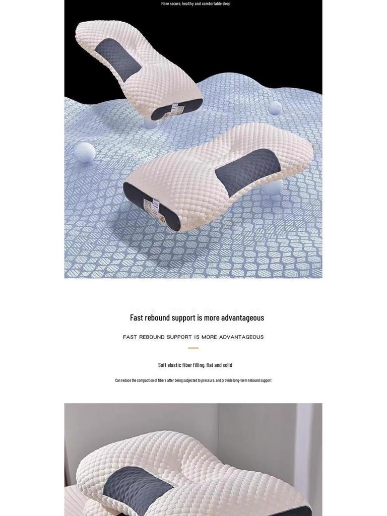 Вязаная подушка для поддержки шеи для глубокого сна - Несминаемое основание для шейного отдела позвоночника, идеально подходит для взрослых и студентов