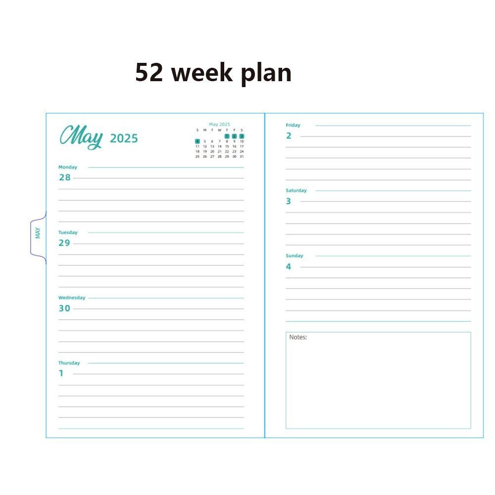 Loose-leaf Coil 2026 Agenda Planner Notebook Diary Weekly Planner Planner Organizer A5 Schedules Calendar Notepad Practical