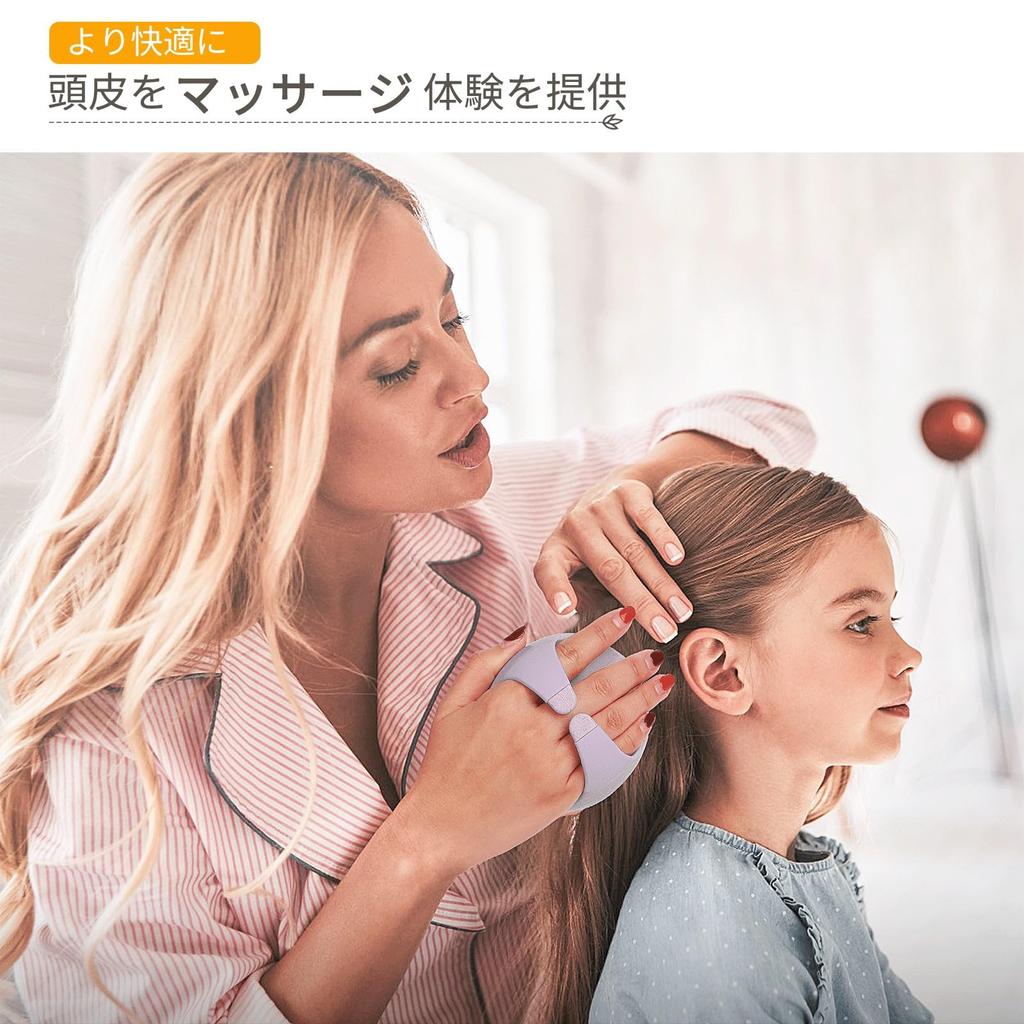 Sndyi Scalp Made of Straw and Ergonomic Design for Scalp Shampoo Scalp Scalp Head Scalp Massage Gentle on the Hair Brush for Purple Brush, Silicone,