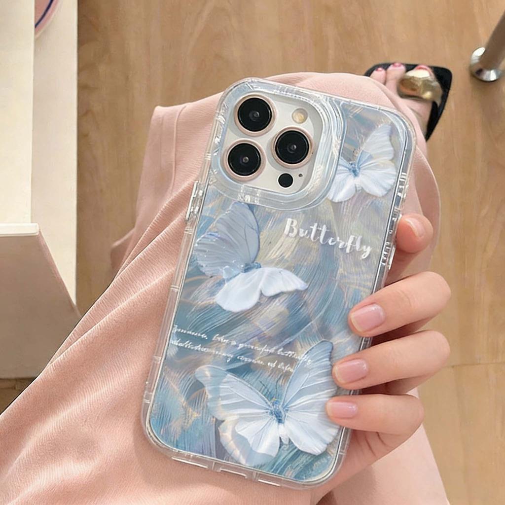 Цветы Бабочка Текстура Пера Жесткий Чехол Для Realme 15T 15 14 13 12 11 Pro C75 C71 C53 C55 C67 C21Y Силиконовый Чехол Бампер