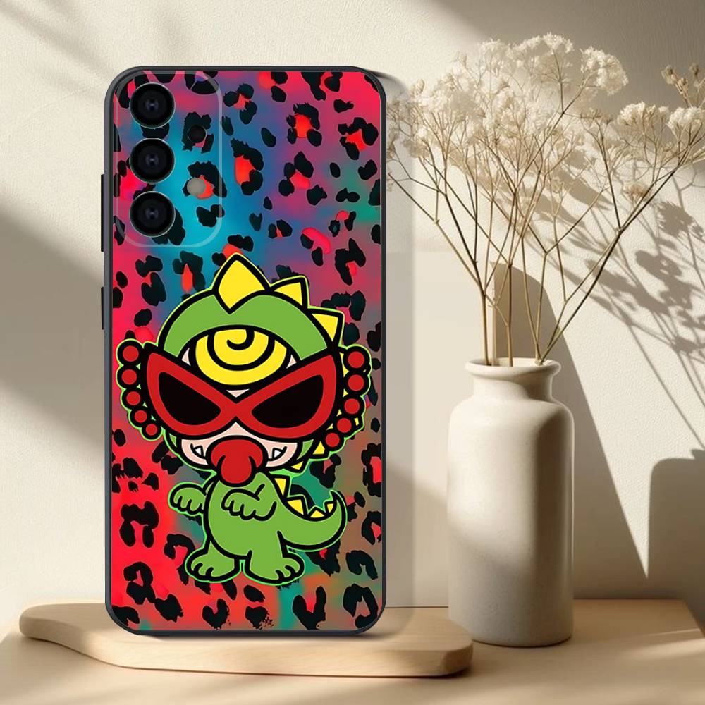 Японская мода H-hysteric мини Чехол для телефона Для Samsung S25,S24,S21,S22,S23,S30,Ultra,S20,Plus,Fe,Lite,Note,10,9,5G Черный Чехол