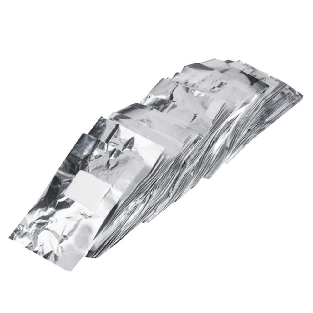 50Ps средство для снятия лака для ногтей, замочить гель в фольге, завернутый в акриловую пленку, удалить ватный диск