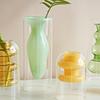 Стеклянная ваза Художественные украшения Цветочная ваза для растений Домашний декор Аксессуары Настольные поделки Террариум Украшения для гостиной