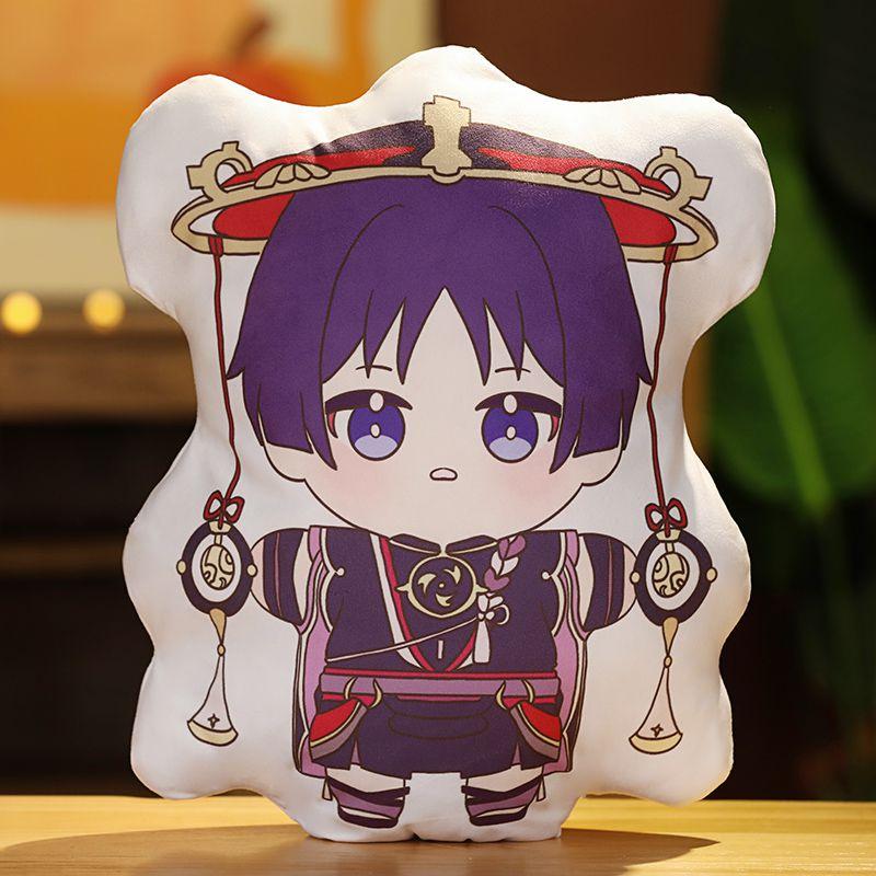 Cute Genshin Impact Characters Soft Cartoon Cushion Hugging Pillow For Selfies