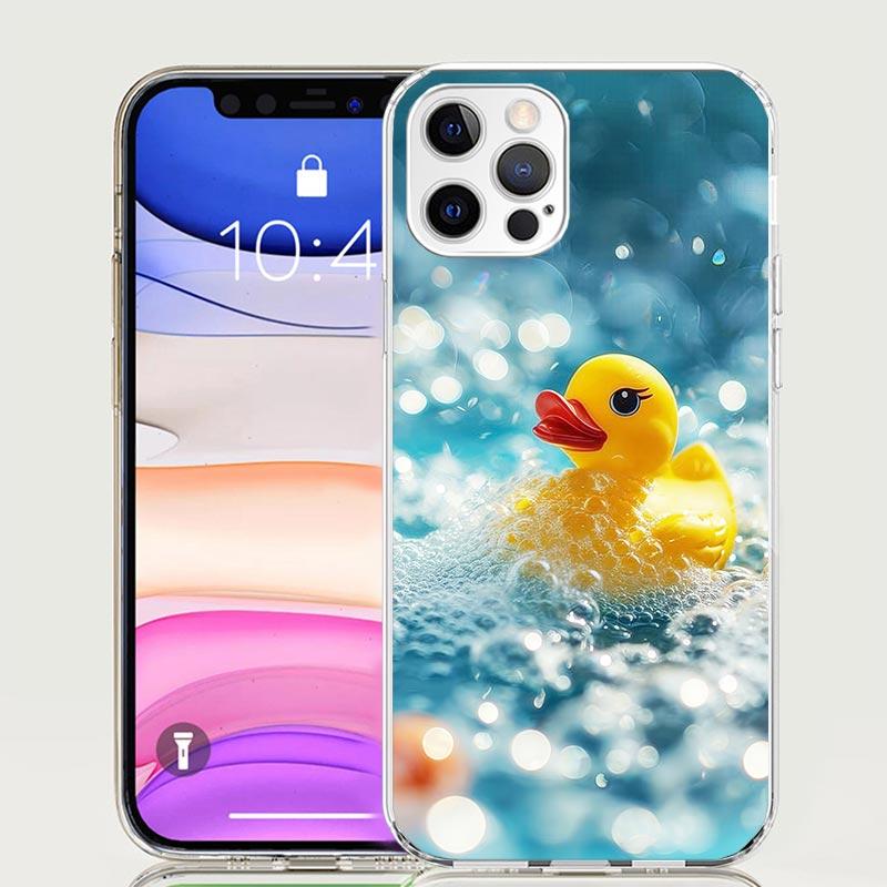 Rubber Ducks Swimming Pool Phone Case For iPhone 17 Air 16 15 Plus 11 14 Pro Max 13 Mini 12 7 8 + SE Pattern Art Customized Cove