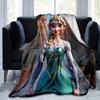 1pc, Cartoon Elsa Blanket, Seasonal Universal, Home Decoration, Throw Blanket, Cartoon Blankets, Soft Flannel Throw Blanket, Versatile & Coz