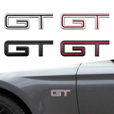 1 шт. Логотип GT 3D Хромированный Металлический Задний Багажник Автомобиля Значок Наклейка Для Mustang Shelby GT GT500 GT350 Аксессуары Для Стиля Автомобиля