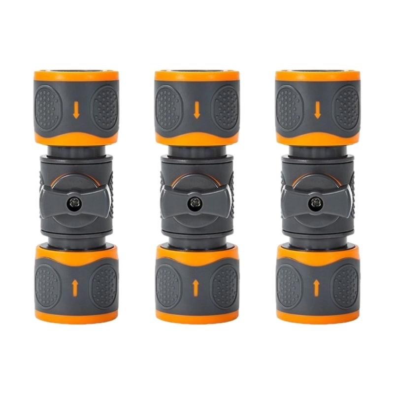 Heavy Type ABS Plastic Double Quickly Release Hose Connectors Leakproof For Outdoor Indoor Use