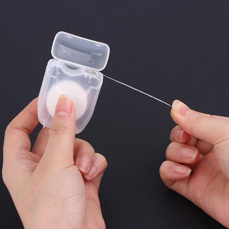 50M/Box Mint Dental Floss Roll - Cleaning Oral Tools - Dental Floss Stick Adult Home Set - Cleaning Interdental Brush