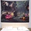Halloween Decoration Tapestry Wall Hanging Bohemian Hippie Room Decoration Witchcraft Hanging Cloth