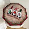 1pc Christmas Gnomes Decorative Plaque Umbrella with Plastic Handle,Suitable for All Seasons Home Travel Outdoor UmbrellaDD237