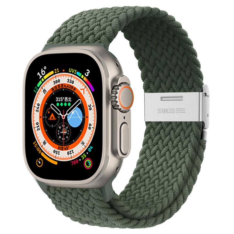 Ремешок для Apple Watch Ultra Band 49 мм, 45 мм, 44 мм, 40 мм, 41 мм, 42 мм, 40, 45 мм, плетеный браслет Correa соло-петли серии 8, 7, 3, 5, se 6, 4