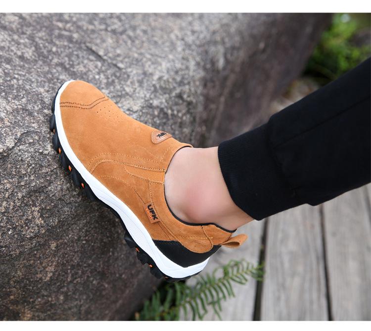 2024 Мужские замшевые кожаные туфли большого размера для походов на свежем воздухе