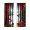A Set Of 2 Christmas Tree Printed Curtain Sets, Suitable For Living Room, Kitchen, Bedroom, Bathroom, Dining Room And Home Decoration