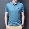 Men'S Lapel Short Sleeve Polo Shirt Casual Top Thin Non-Ironing Half-Sleeve T-Shirt