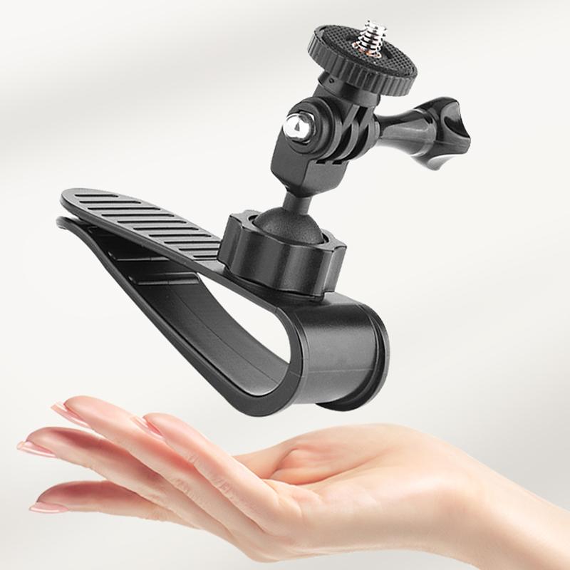 Крепление для автомобиля GoPro для записи экшн-камерой, козырек от солнца, держатель для экшн-камеры, поддержка POV для Go Pro Insta360 DJI Osmo AKASO
