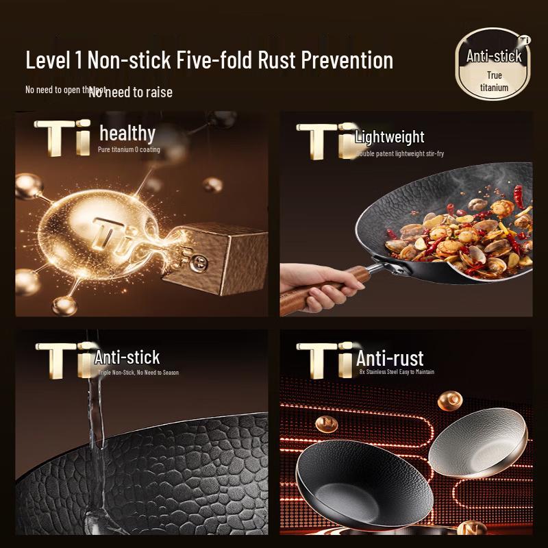 Cooker King Titanium Iron Stir-Fry Wok