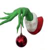 Grinch Green-Haired Monster Ornament: Elf Arm Doll for Christmas Tree