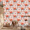 Forest Animals and Nature Wallpaper White, Peach and Cream 50x1000