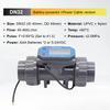 Digital Flow Meter for Irrigation and Sewage Pipe Large Flow Water Meter DN15 DN40 UPVC 5‑24V Pulse Output Liquid Flow Sensor