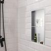VEVOR Shower Niche, 33.0 x 63.5 x 10.2 cm Recessed Wall Niche Double-layer, with Hollowed-out Divider