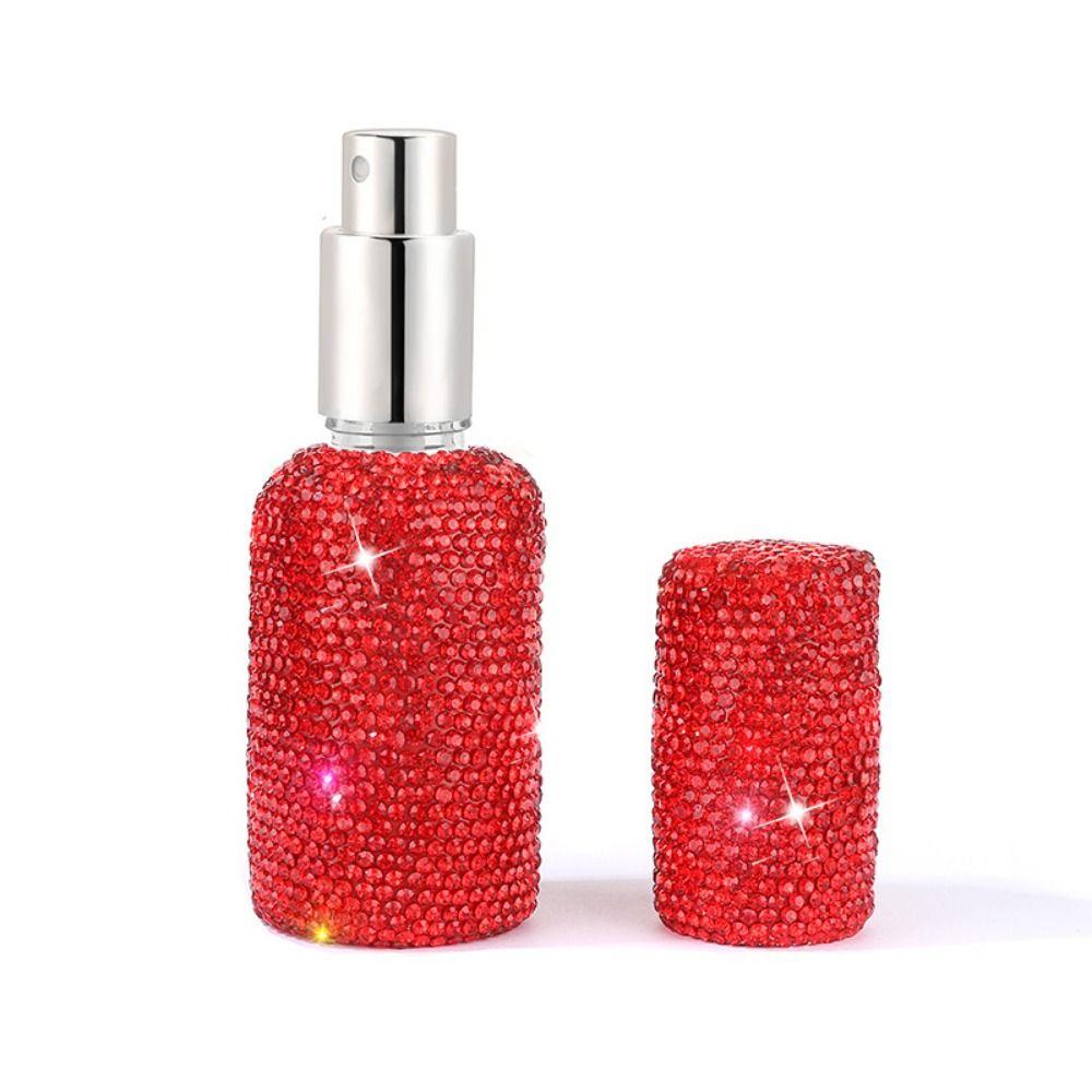Portable Rhinestone Perfume Bottle Empty Cosmetics Vials Bling Spray Dispensers  Makeup