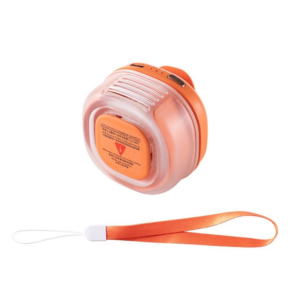 360° Rotatable Bladeless Neck Fan 3 Speeds Hanging Waist Fan Small Clip-On Waist Fan Travel Use
