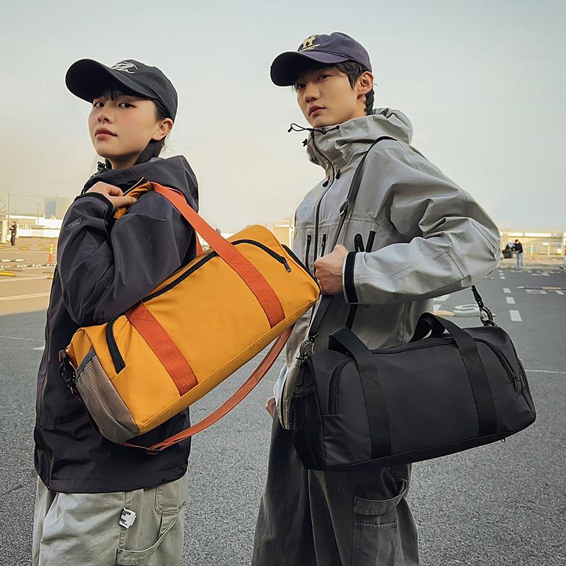 Travel Bag Large Capacity Fitness Travel Bag Sports Luggage Bag Separation Shoes Bags Dry Wet Separation Student Storage Bag