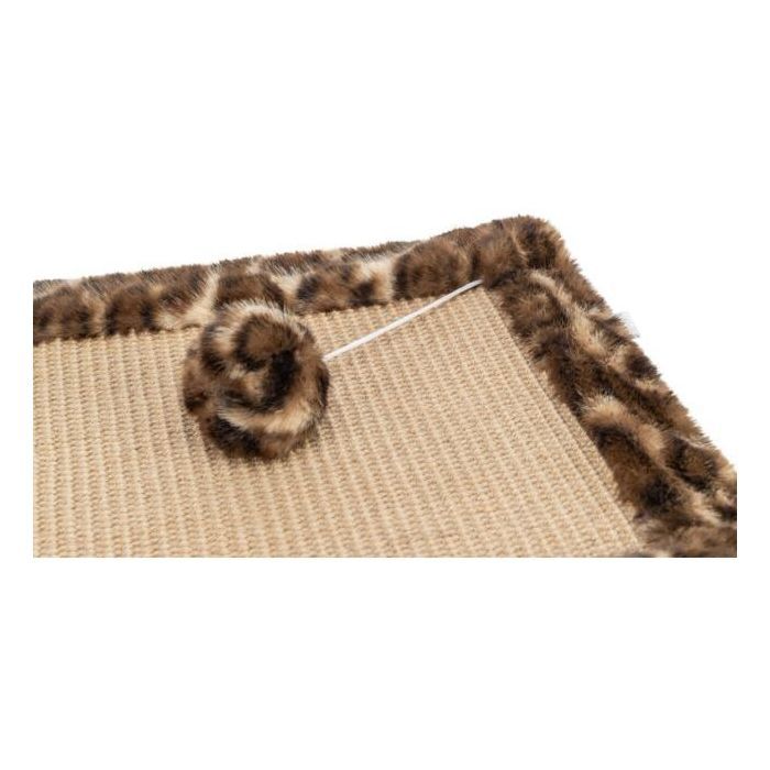 Tapis griffoir - TRIXIE - LEO - 55 x 35 cm - Brun imprimé léopard