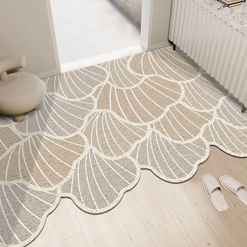 Шелковый круг Входной коврик для двери Грязеотталкивающий и Грязеотталкивающий Коврик для ног Коврик для двери в форме облака Резка у входа