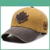New Trend Adjustable Cotton Baseball Hat With Maple Leaf Decoration Design For All Seasons