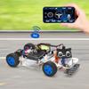 OSOYOO Arduino UNO Robot Car Smart Car Kit with Servo Steering Rack, DIY Kit, Bluetooth, Wi-Fi, IOT, Autodrive, C++, and Computer Programming