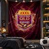 Wall Hanging Tapestry Queensland Maroons Print Cloth for Living Room Bedroom Home Decor
