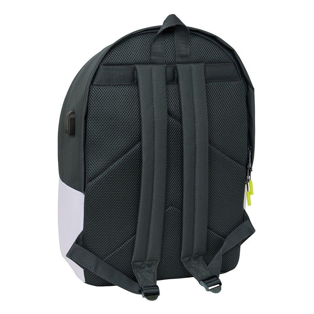 Real Madrid sports backpack with USB and laptop compartment double backpack 612554820 multicolor