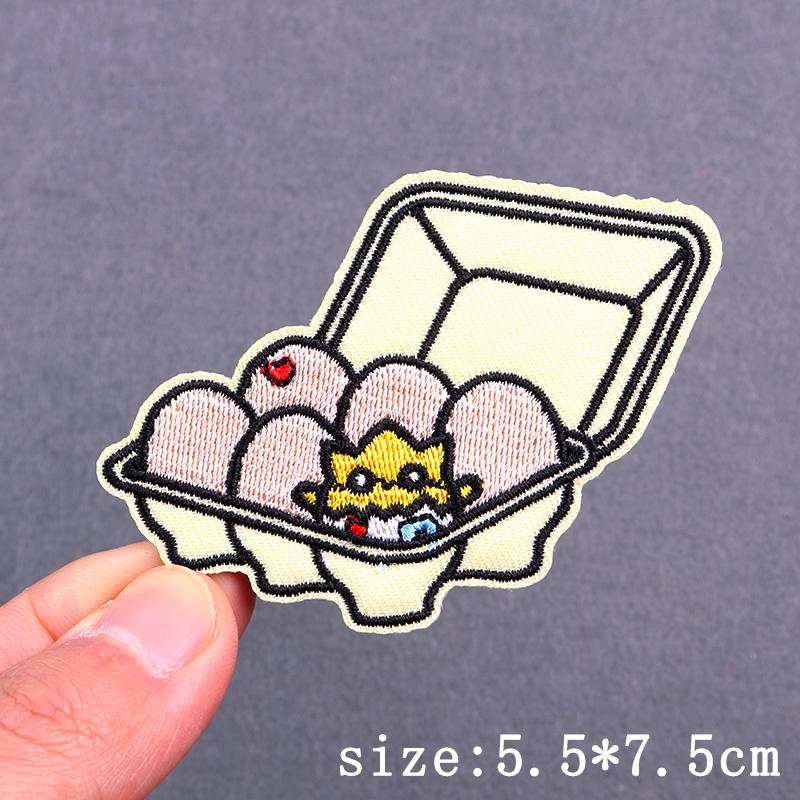 Cartoon Animal Patch Iron On Patches For Clothing Thermoadhesive Patches On Clothes Hip Hop Embroidery Patch For Clothes Badges