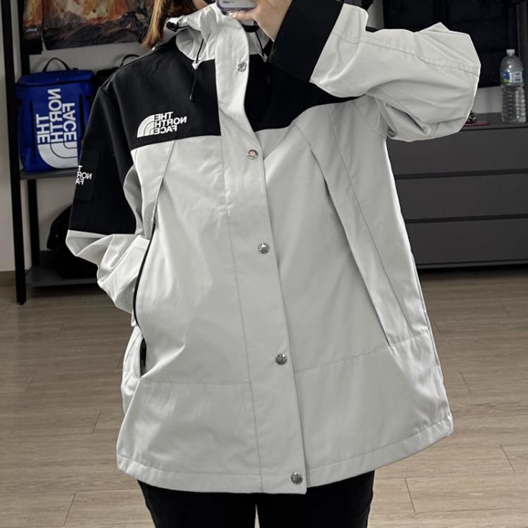 THE NORTH FACE Outdoor Hiking Waterproof Windbreaker Jacket Unisex White NI2HQ00Q