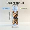 1PC Bow Tie Yorkshire Dog Print 750ml Color Plastic Sports Water Bottle Leakproof Flip Straw Lid Suitable for Sports Office Home Use
